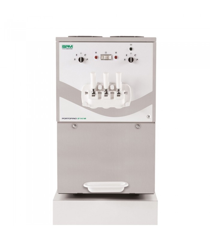 Mașină de înghețată soft (2 arome + 1 mixt) cu pompă, 230V, Portofino 214, control analog