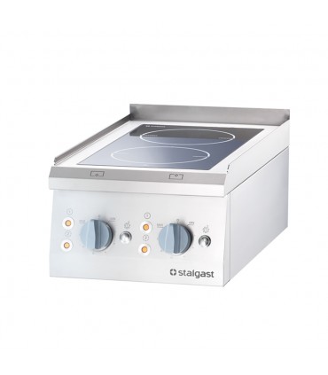 Mașină de gătit electrică 9705500, 2 plite vitroceramice, 5kW, de banc, linia 700, Stalgast Polonia