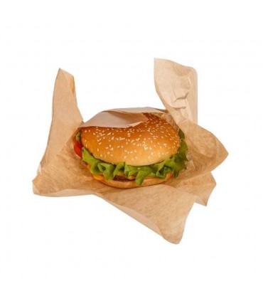 Hârtie de ambalat burgeri, ECO PAPWRAP K400, 400x400mm (1000bucăți)