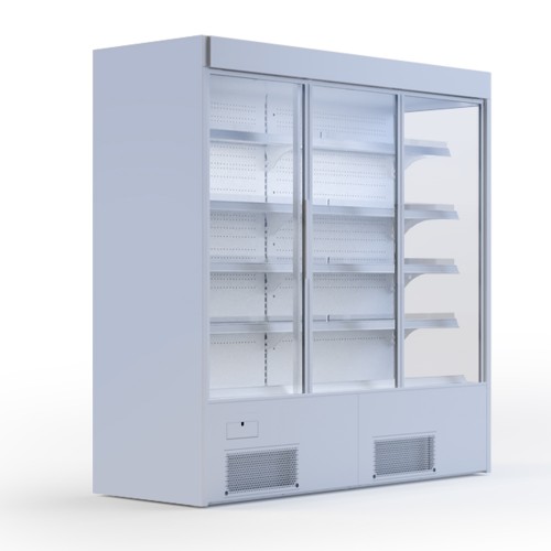 Vitrină frigorifică verticală VARIANT 70L.DP, uși culisante, +1/+10ºC, răcire ventilată, L2570mm, R290, 1.49kW, Igloo