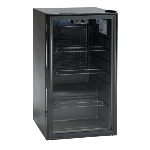 Vitrină frigorifică DKS122BE, neagră, 105 litri,+2/+10°C, 520x480x840mm