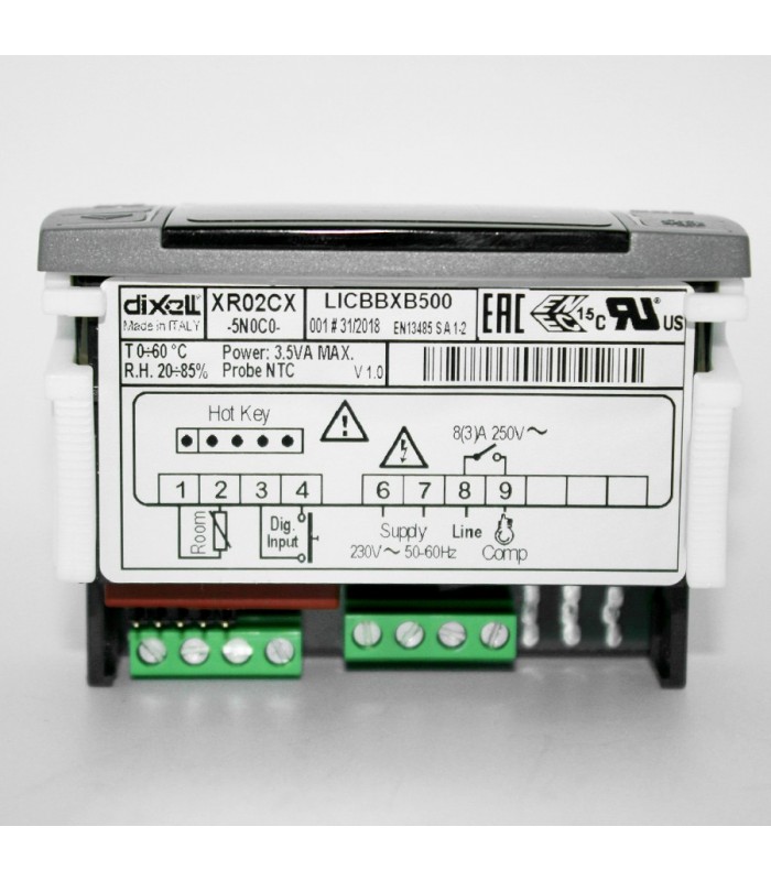 Termostat electronic Dixell XR 02 CX, sonda NTC inclusa