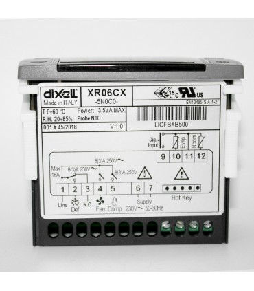 Termostat electronic Dixell XR06CX, releu 20A, sonde NTC incluse