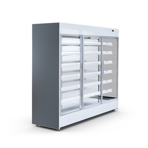 Vitrină frigorifică KING EVO 1.0 DU, uși batante +1ºC/+10ºC, răcire ventilată, L1000mm, R449A, 0.66kW, Igloo