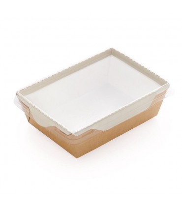 Cutie Salată 500 ml Biodegradabilă-Reciclabilă, ECO OpSalad 500, 165x120x45 mm, set 100 bucăți